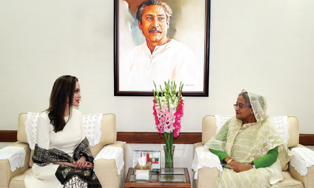Sheikh Hasina is an exemplary leader: Angelina Jolie